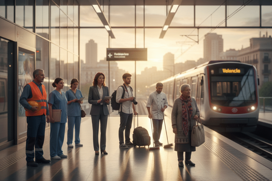 Una estación de tren