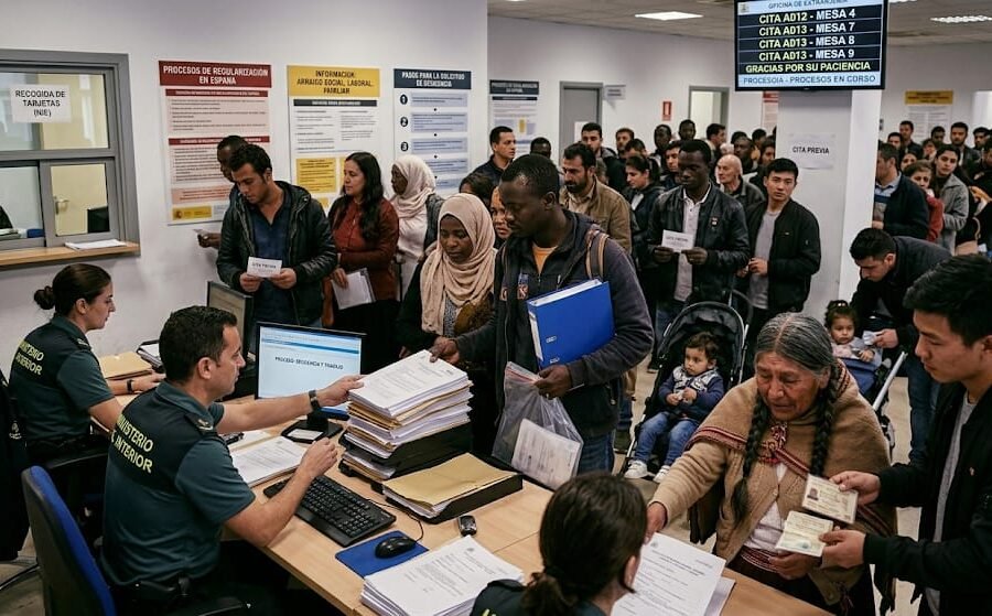 sala de control inmigración